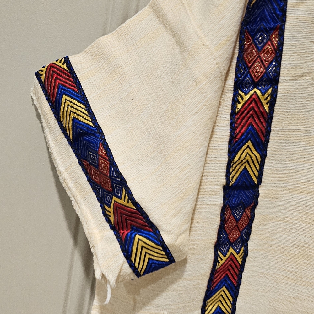 Ethiopian Tradtional Shirt Men Size L LIKE NEW - Picture 3 of 5